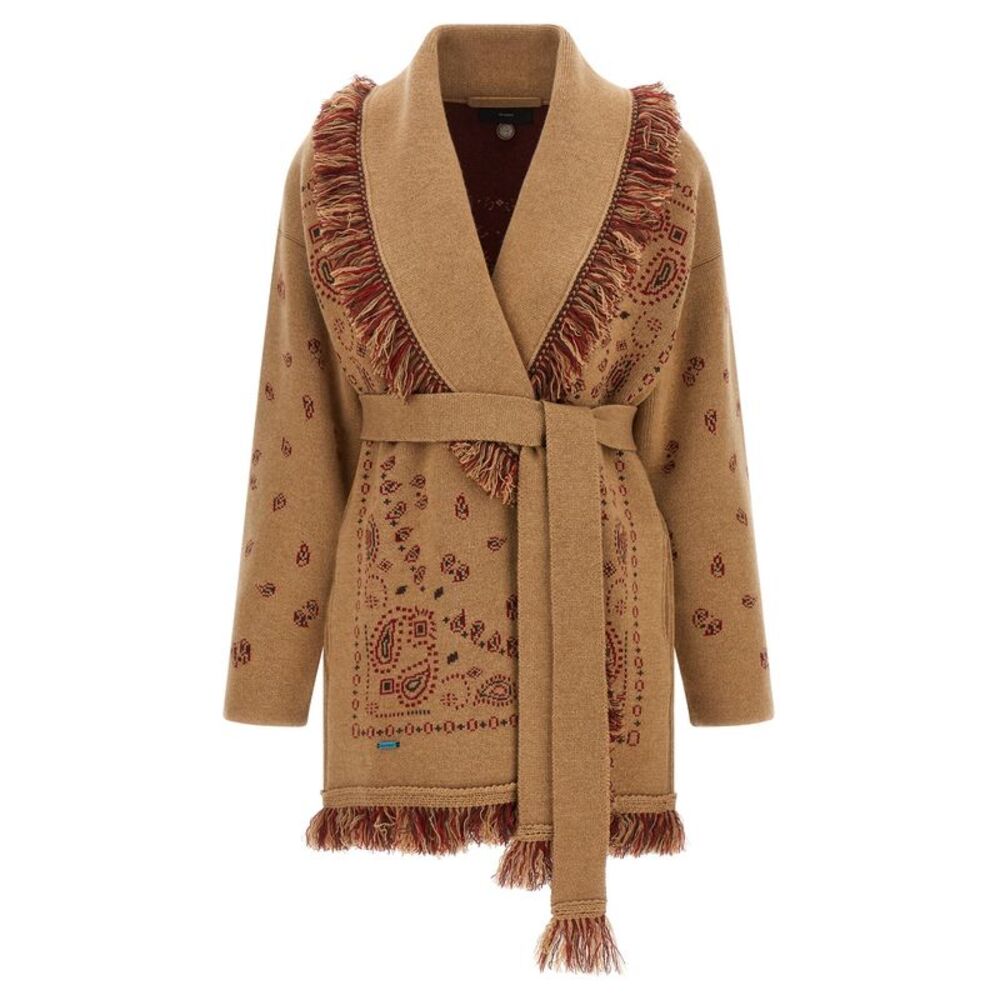 Alanui Beige Cashmere Women's Cardigan